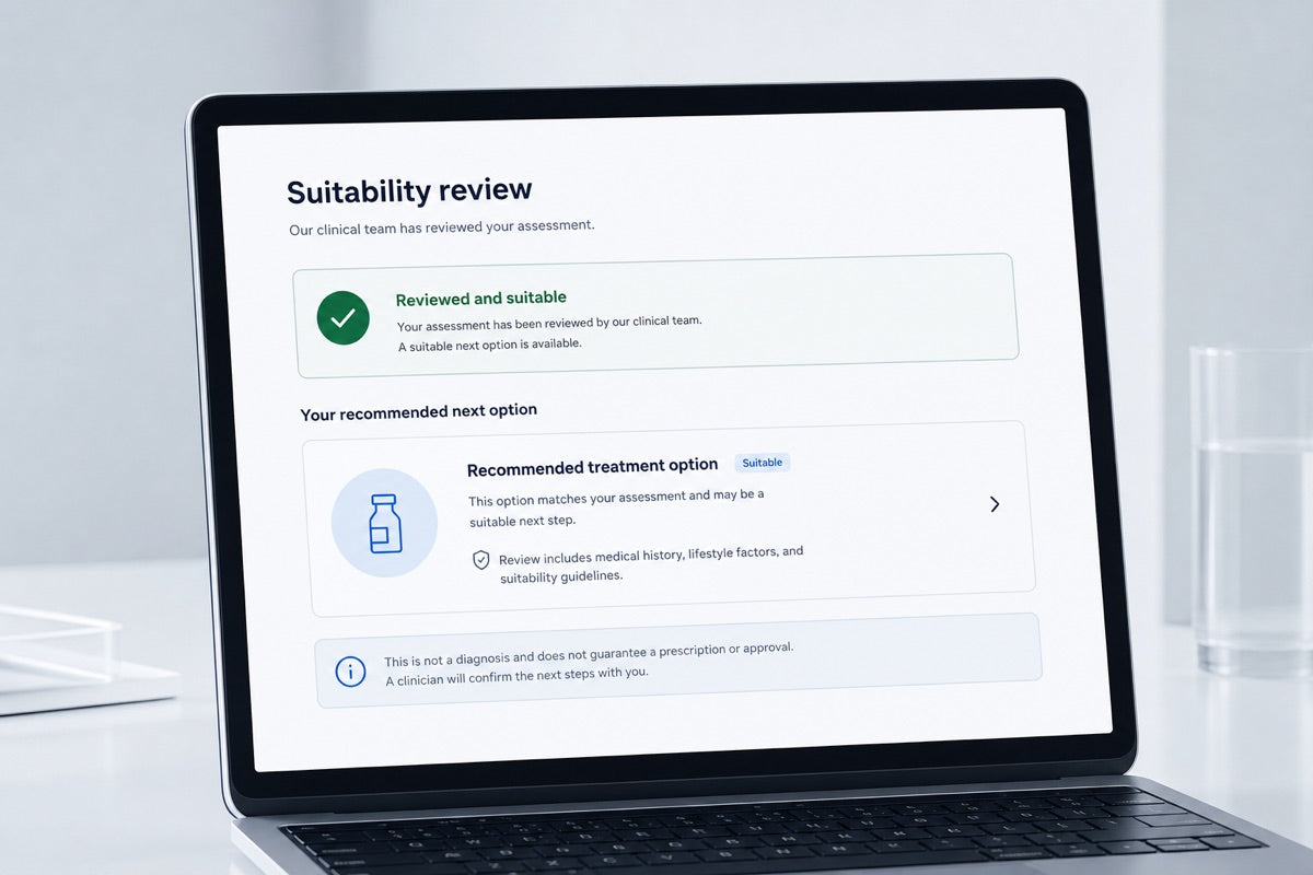 Suitability review and recommended next option
